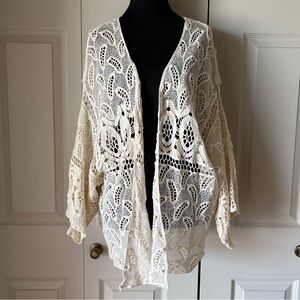 Paparazzi | Crochet open front cardigan. Small. Boho. Festival Gypsy Free spirit